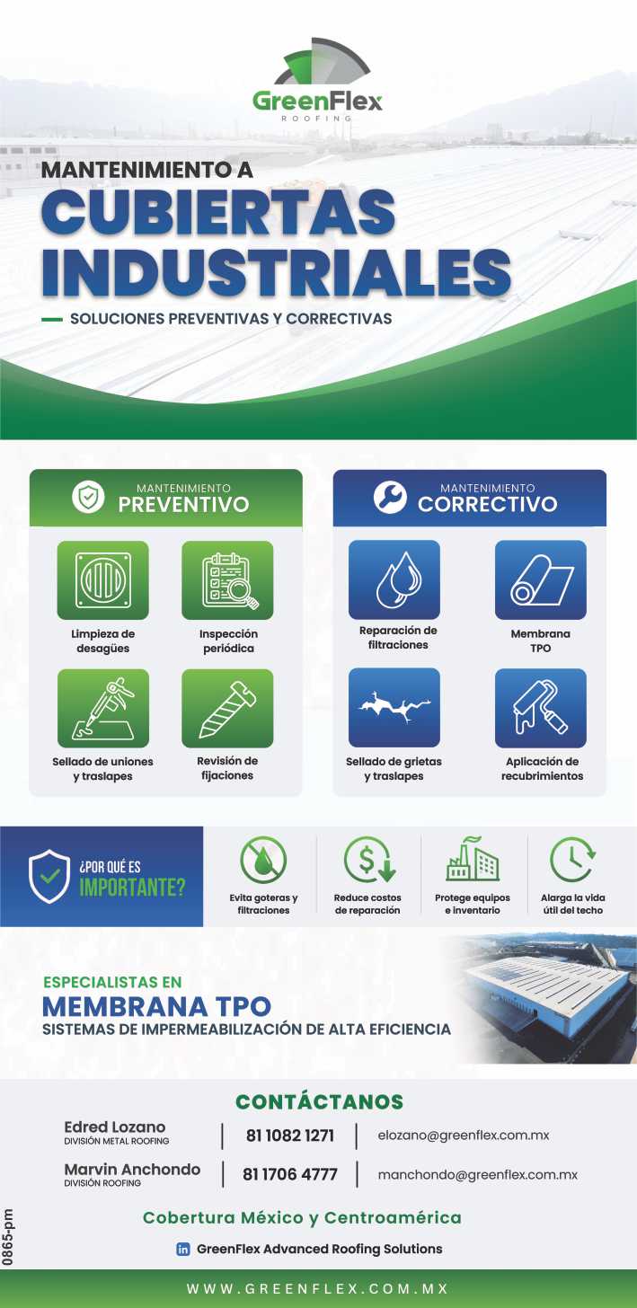 Mantenimiento a Cubiertas Industriales: Soluciones preventivas y correctivas. Mantenimiento a Cubiertas Industriales: Soluciones preventivas y correctivas.