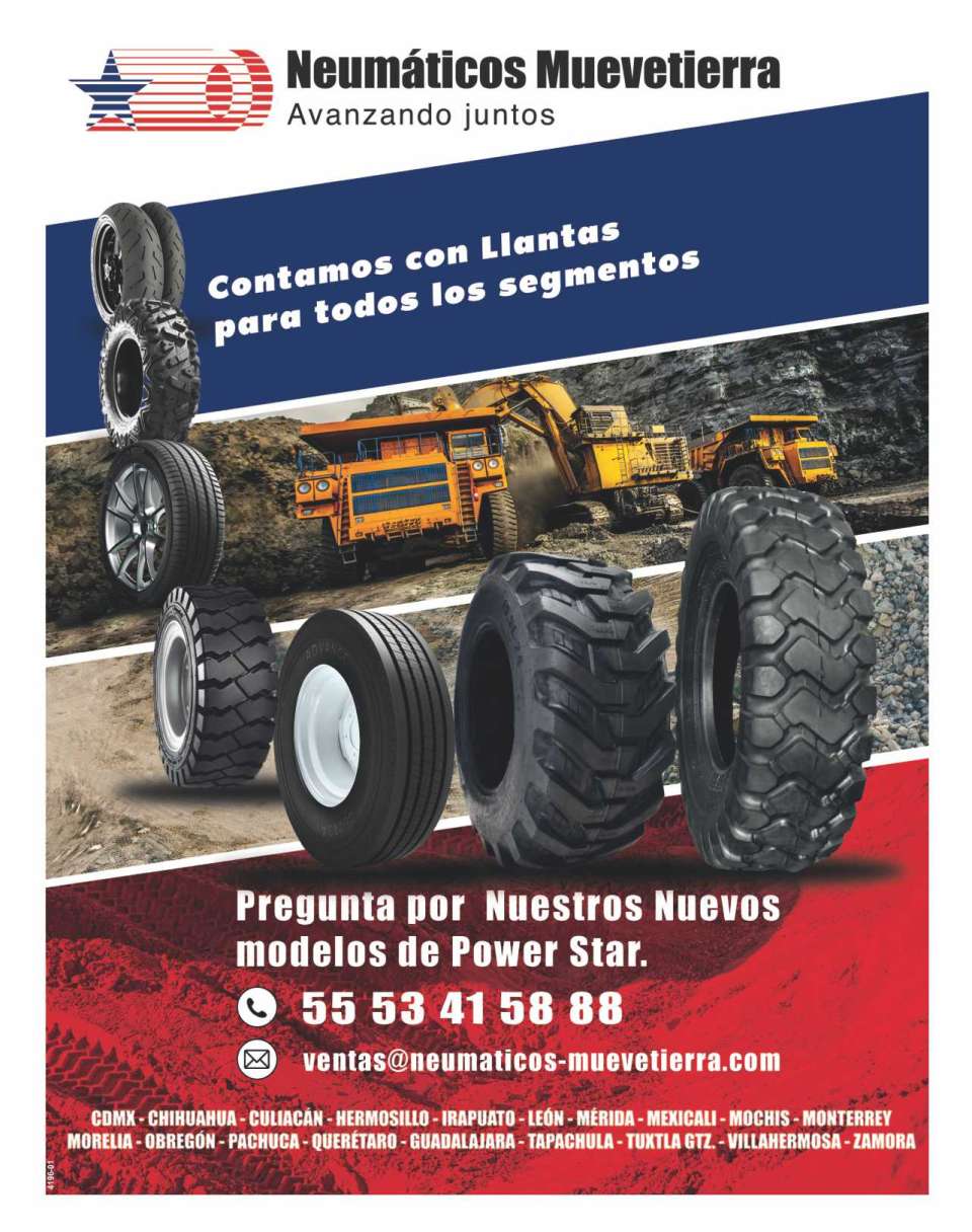 Contamos con Llantas para todos los Segmentos. Pregunta por nuestros nuevos modelos de Power Star. Consulta nuestras medidas en llantas para Equipo Muevetierra.